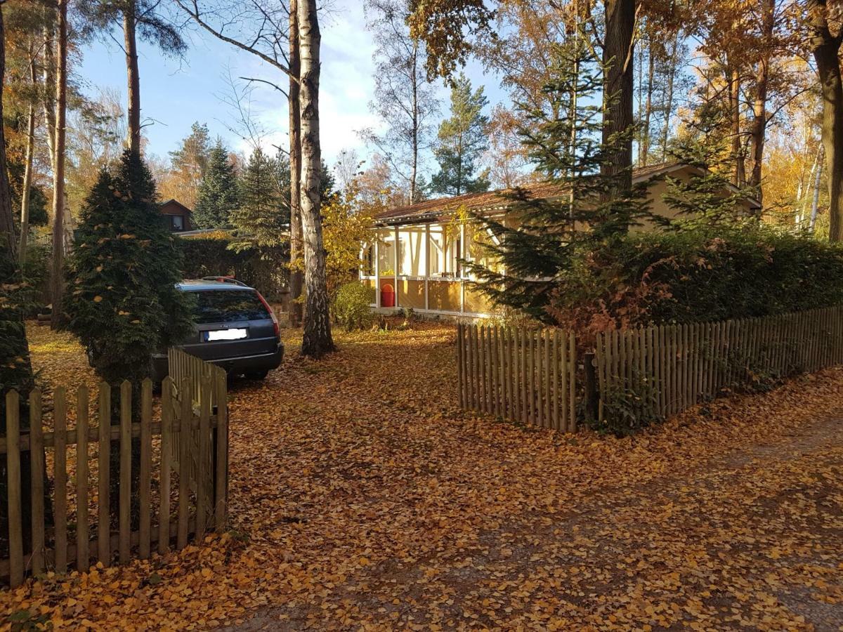 Gemutlicher Ferienbungalow Am Felsensee Bei Pretzien Villa Exterior foto